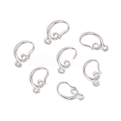 Brass Earring Hooks KK-F828-02P-1