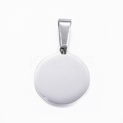 Non-Tarnish 304 Stainless Steel Pendants with 201 Stainless Steel Clasp LS-STAS-H355-09P-1