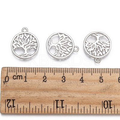 Eco-Friendly Rack Plating Brass Tree of Life Pendants X-KK-I606-42P-NR-1