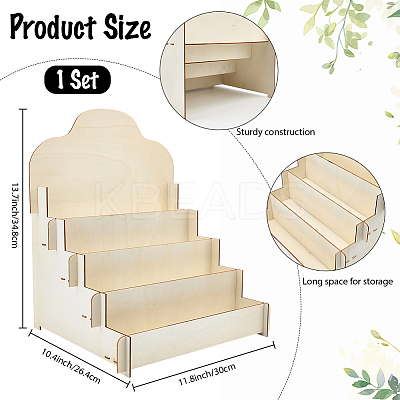 1Pc Wood Display Risers ODIS-CP0001-14-1