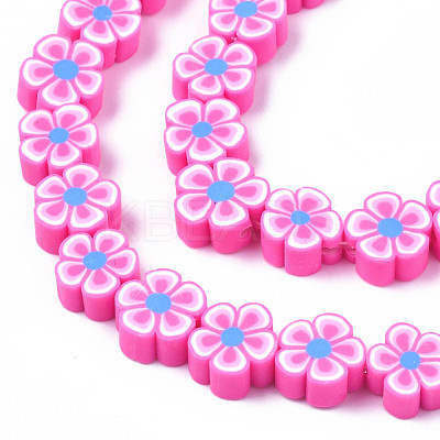 Handmade Polymer Clay Bead Strands CLAY-N011-48A-08-1