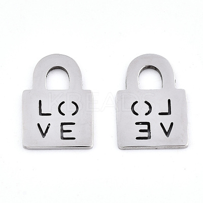 Non-Tarnish 201 Stainless Steel Charms STAS-S081-059-1