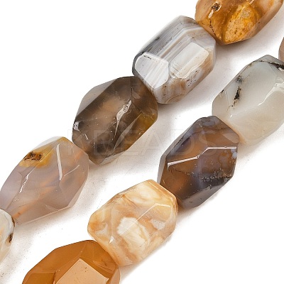 Natural Yellow Botswana Agate Beads Strands G-F796-C05-01-1