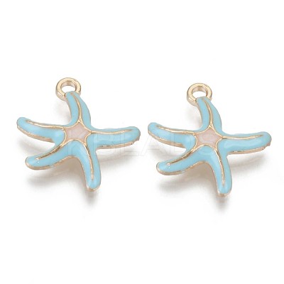 Alloy Enamel Pendants X-ENAM-T009-60A-RS-1