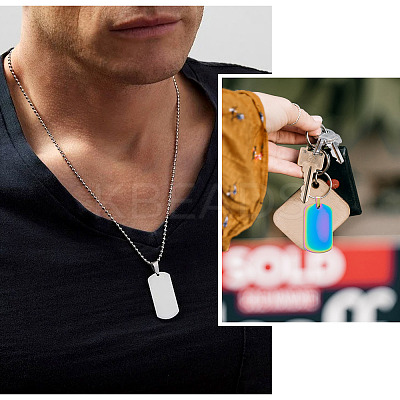 16pcs 4 Colors 304 Stainless Steel Pendants STAS-CW0001-09-1