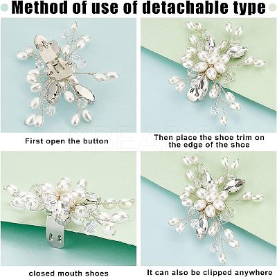 1 Sets Pearl Shoe Decoration FIND-FG0001-41-1