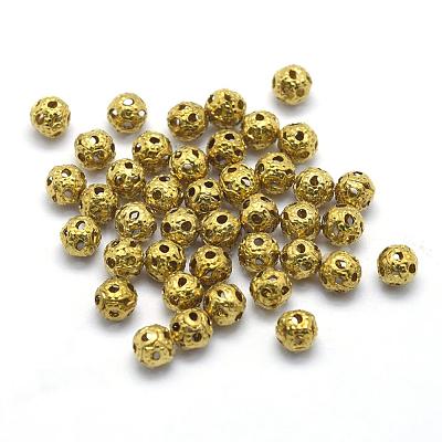 Brass Filigree Beads KK-A143-08C-RS-1