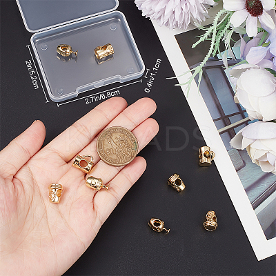 9Pcs 3 Style Rack Plating Brass European Beads KK-BBC0009-15-1
