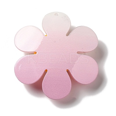 Acrylic Big Pendants with Glitter Powder MACR-M023-03B-1