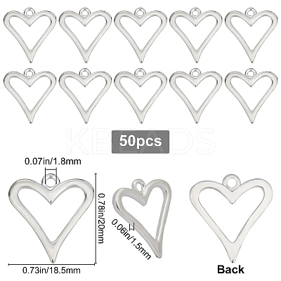 50Pcs Alloy Pendants FIND-BBC0001-01-1