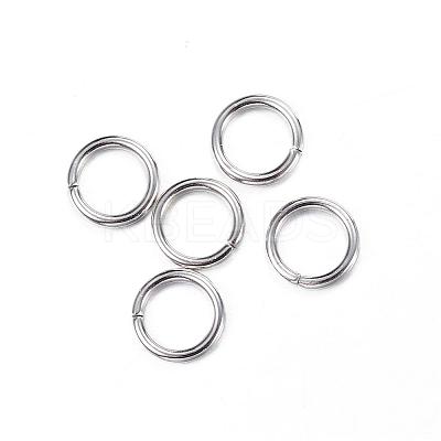 Tarnish Resistant 304 Stainless Steel Open Jump Rings STAS-N0014-71P-6mm-1