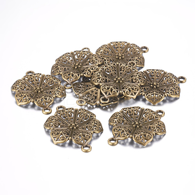 Tibetan Style Alloy Links MLF9353Y-NF-1