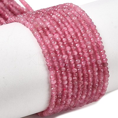 Natural Pink Tourmaline Beads Strands G-RM250101-T2-1