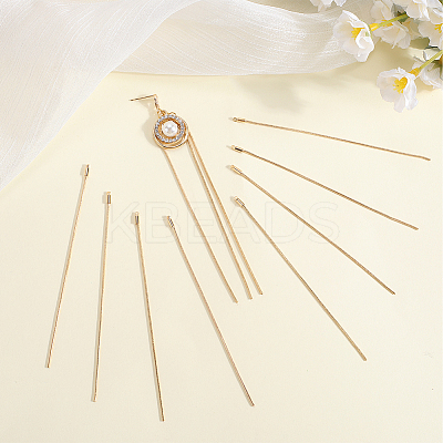 20Pcs Brass Snake Chain Tassel Pendants KK-BBC0013-66-1