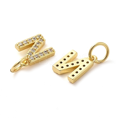 Brass Micro Pave Cubic Zirconia Pendants KK-M273-02G-N-1