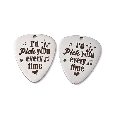 Non-Tarnish 201 Stainless Steel Pendants STAS-J401-LD015-1