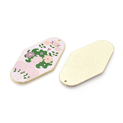 Rack Plating Alloy and Enamel Big Pendants ENAM-T021-29B-1