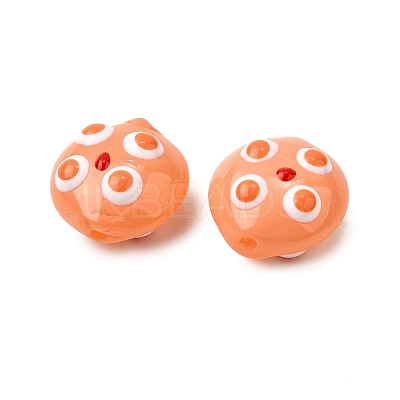Transparent Glass Enamel Beads LAMP-S079-01B-1