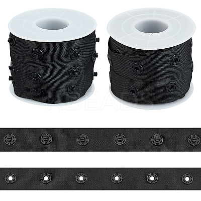 5Yards Polyester Sewing Snap Button Tape DIY-OC0014-49B-1