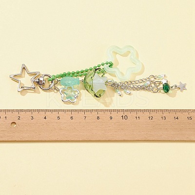 Acrylic & Glass Pendant Keychains KEYC-FZ00003-1