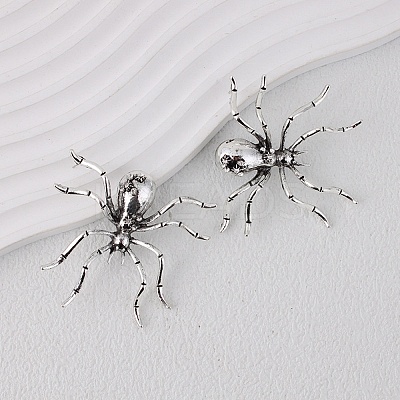 Alloy Rhinestone Stud Earrings EJEW-H155-01AS-1