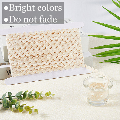 Cotton Wavy Fringe Trim Ribbon OCOR-GF0004-49D-1
