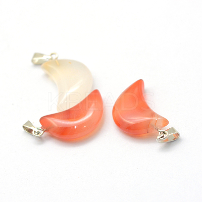 Moon Dyed Natural Agate Pendants G-Q369-13-1