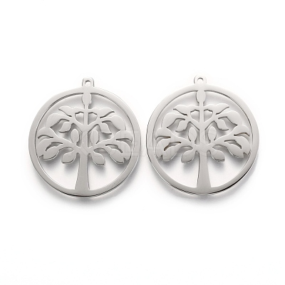 Non-Tarnish 304 Stainless Steel Pendants STAS-L245-011P-1