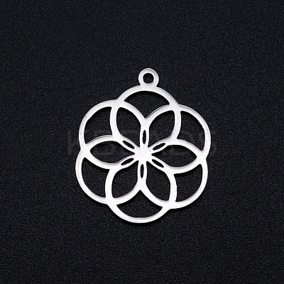 Non-Tarnish 304 Stainless Steel Filigree Charms A-STAS-T049-T671-1-1