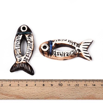 Handmade Porcelain Big Pendants PORC-T133-40-1