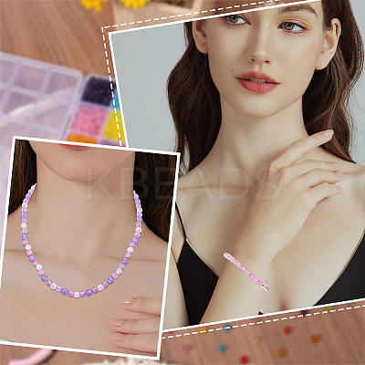 1400Pcs 28 Colors Transparent Acrylic Beads MACR-SP0001-74-1