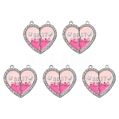 Alloy Enamel Split Pendant ENAM-YW0003-81J-1