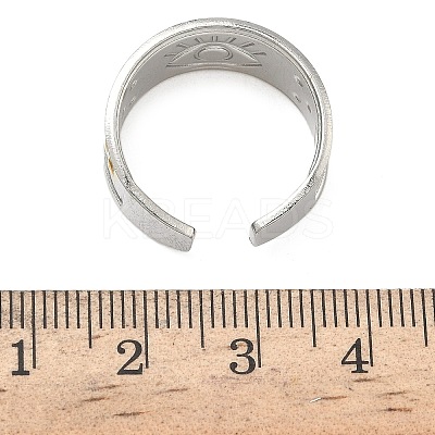 304 Stainless Steel Cuff Open Rings RJEW-Z121-02GP-05-1