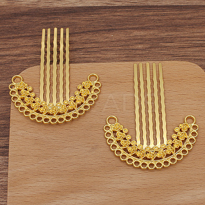 Alloy Hair Comb Findings PW-WG59223-02-1