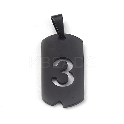 Ion Plating(IP) 304 Stainless Steel Pendants STAS-O127-E03-1