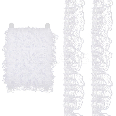 10M Polyester Pleated Lace Trim OCOR-CY0002-17B-1