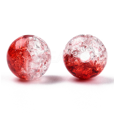 Transparent Crackle Acrylic Beads LS-CACR-N004-01F-1