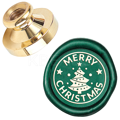 Wax Seal Brass Stamp Head AJEW-WH0209-508-1