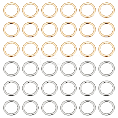 50Pcs 2 Style 304 Stainless Steel Linking Rings STAS-UN0041-33-1