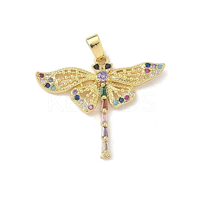 Brass Micro Pave Cubic Zirconia Pendants LS-KK-F905-12G-02-1