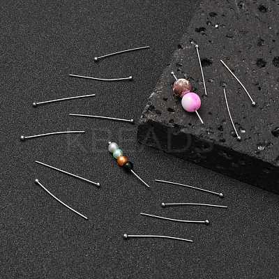 Non-Tarnish 304 Stainless Steel Ball Head pins X-STAS-R051-30mm-1