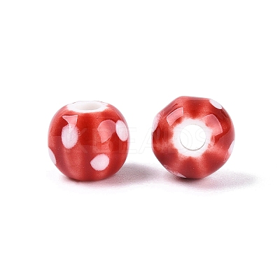 Handmade Porcelain Beads PORC-Q008-04B-1