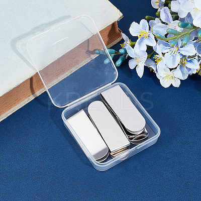 6Pcs Stainless Steel Money Clips TOOL-GF0003-55-1