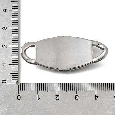 304 Stainless Steel Crystal Rhinestone Connector Charms STAS-M119-06C-AS-1