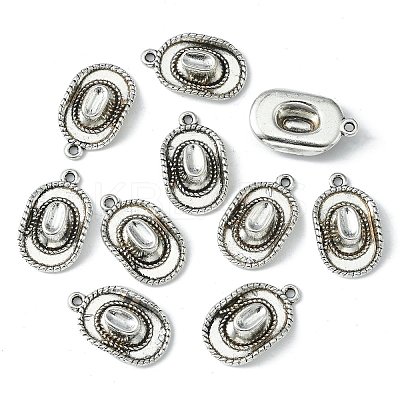 Tibetan Style Alloy Hat Pendants TIBEP-1023-AS-LF-1