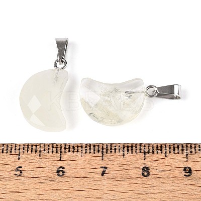 Natural Yellow Quartz Pendants G-N349-02J-P-1