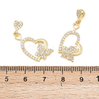 Brass Micro Pave Cubic Zirconia Pendants KK-I475-05G-06-1