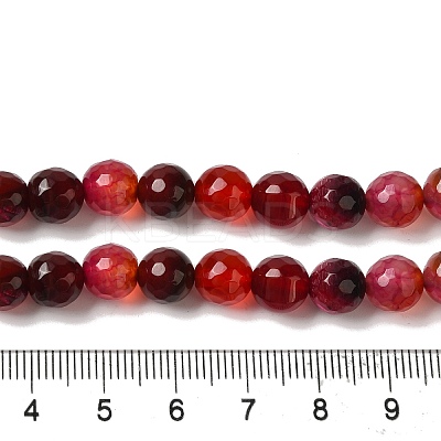 Dyed & Heated Natural Dragon Veins Agate Beads Strands X-G-P539-A01-25-1