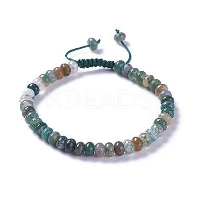 Adjustable Nylon Cord Braided Bead Bracelets BJEW-F369-B12-1