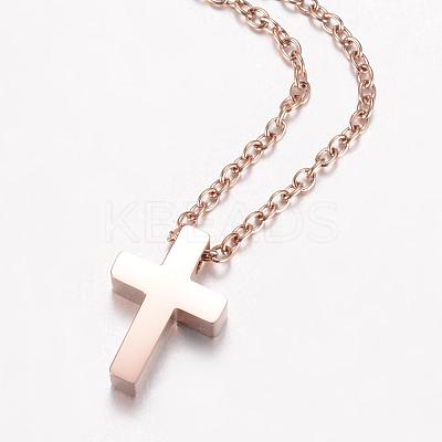 304 Stainless Steel Pendant Necklaces NJEW-D277-27-1